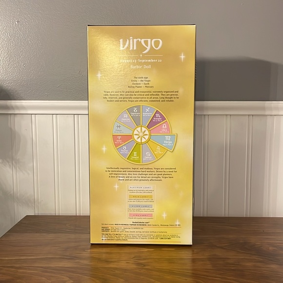 Virgo Barbie- Pink Label Collector Edition - Picture 6 of 6